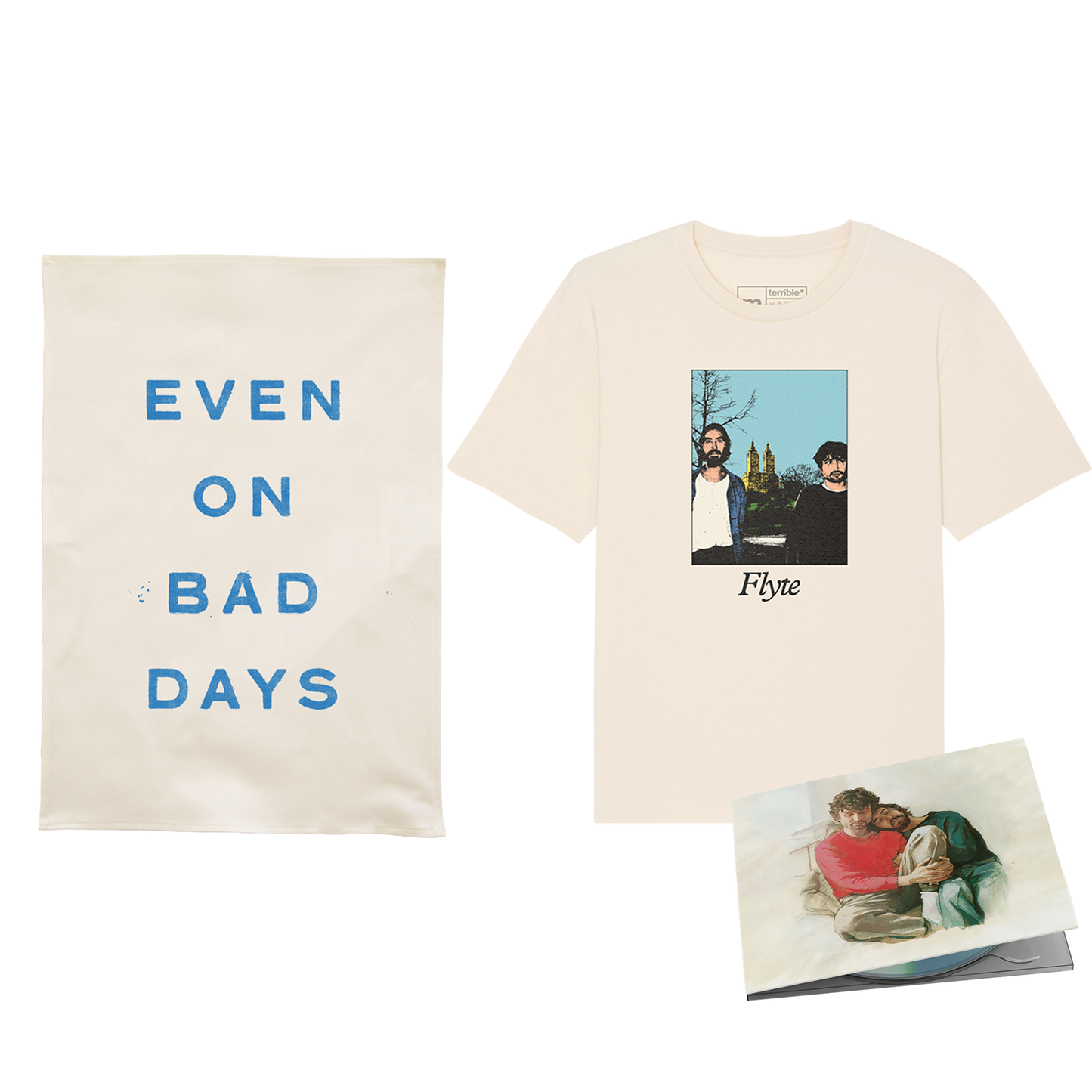CD + tee + tea towel