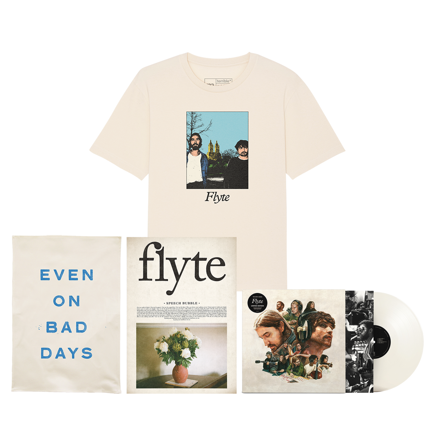 Special vinyl + tee + tea towel + poster